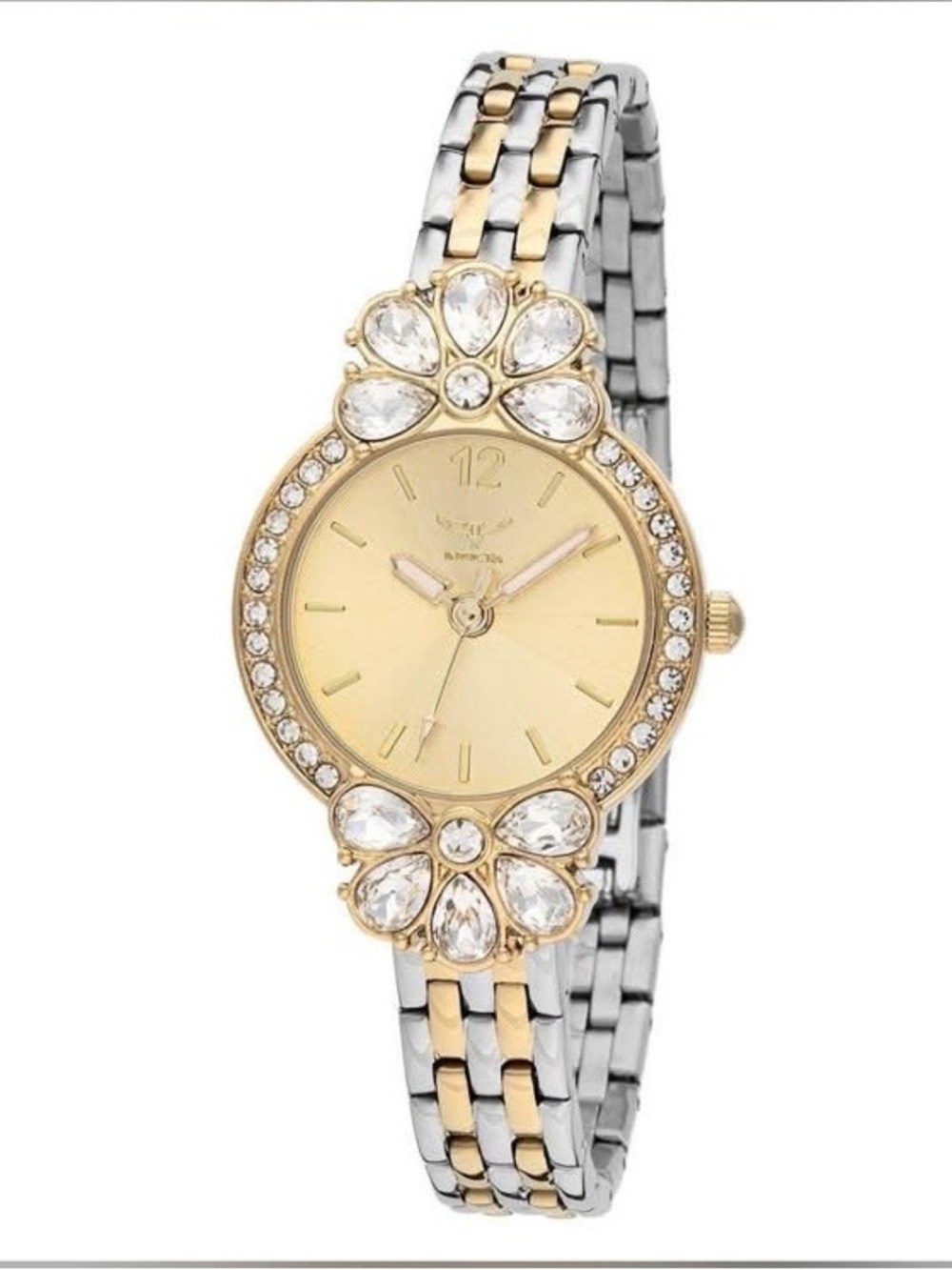 Invicta Wildflower Silver / Rose Gold and Silver Crystal  Dial Women's Watch